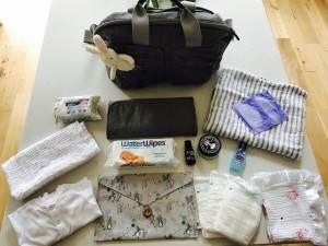 baby changing bag contents